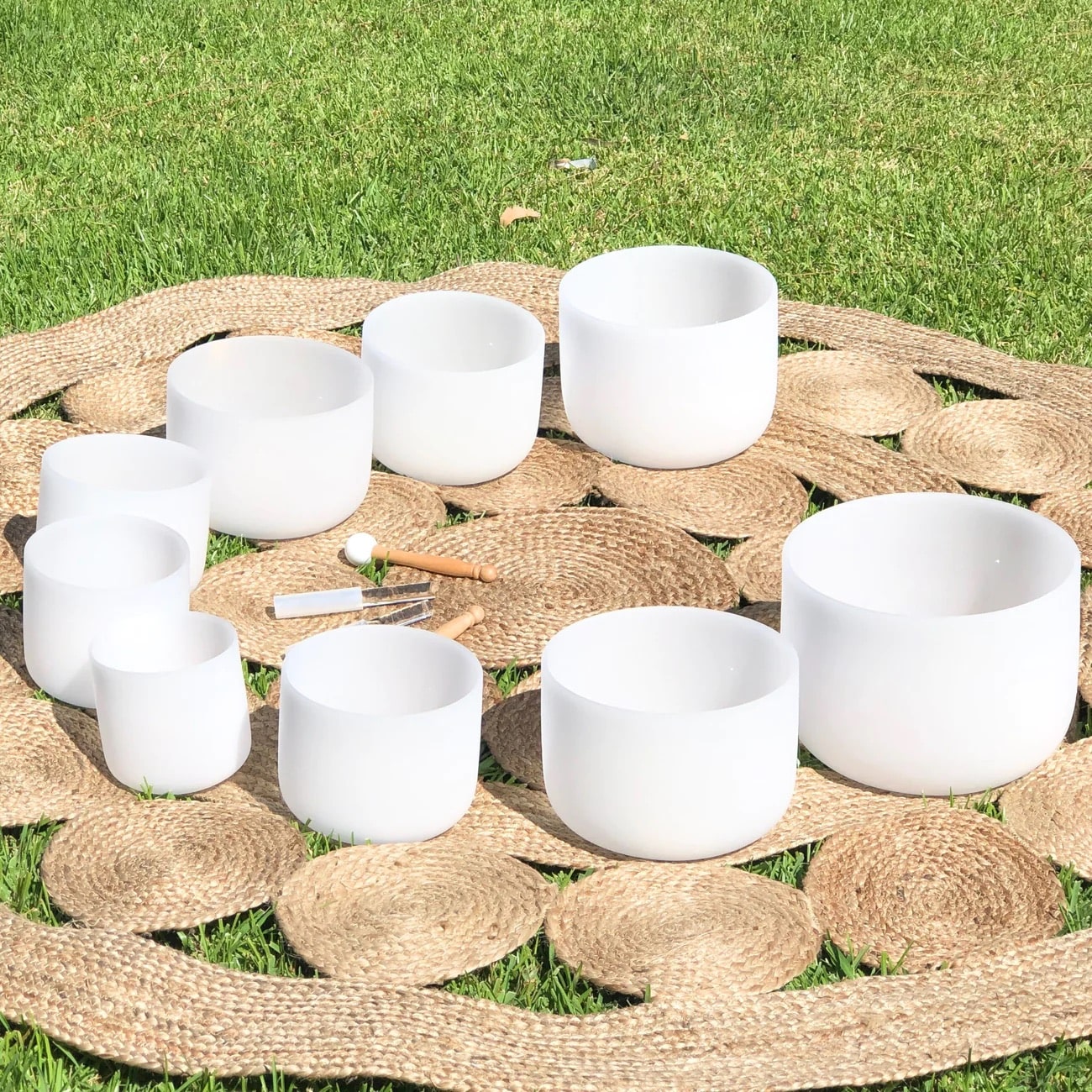 Rainbow bowls singing bowls 9 matte