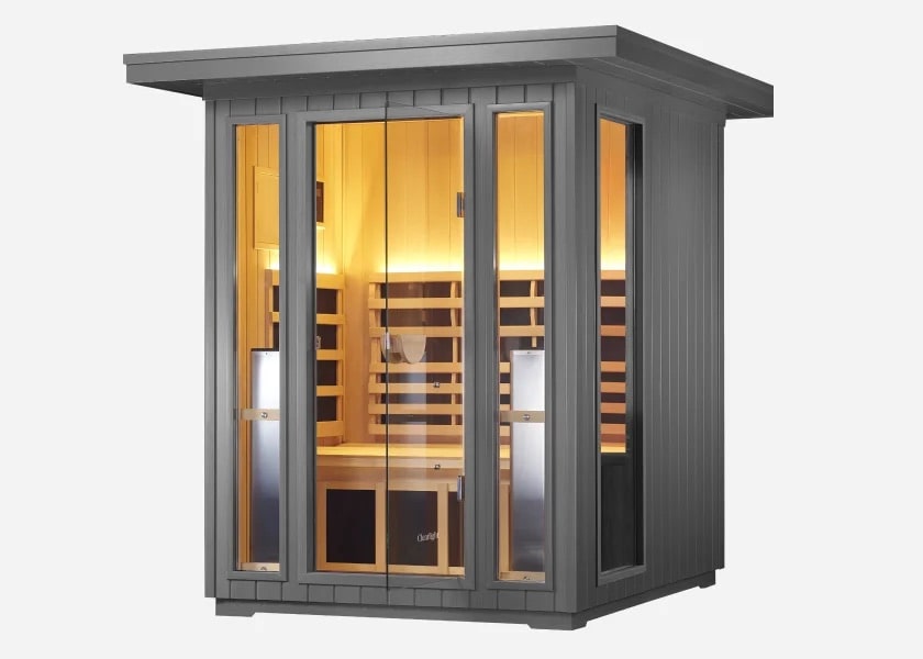 Clearlight® Sanctuary Outdoor 2 Person Sauna sides