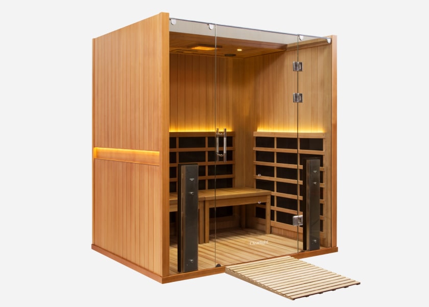 Clearlight® Sanctuary Retreat 4 Person Sauna side rail
