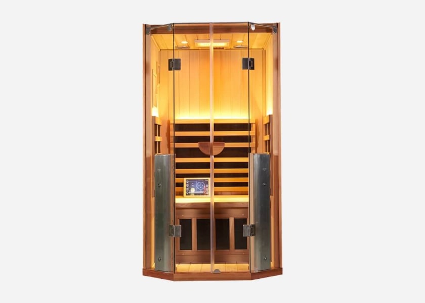 Clearlight 1 person infrared sauna front